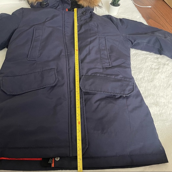 Brekka Expedition Antartica jacket Parka Thick Down Feather Fur hood - Picture 10 of 13